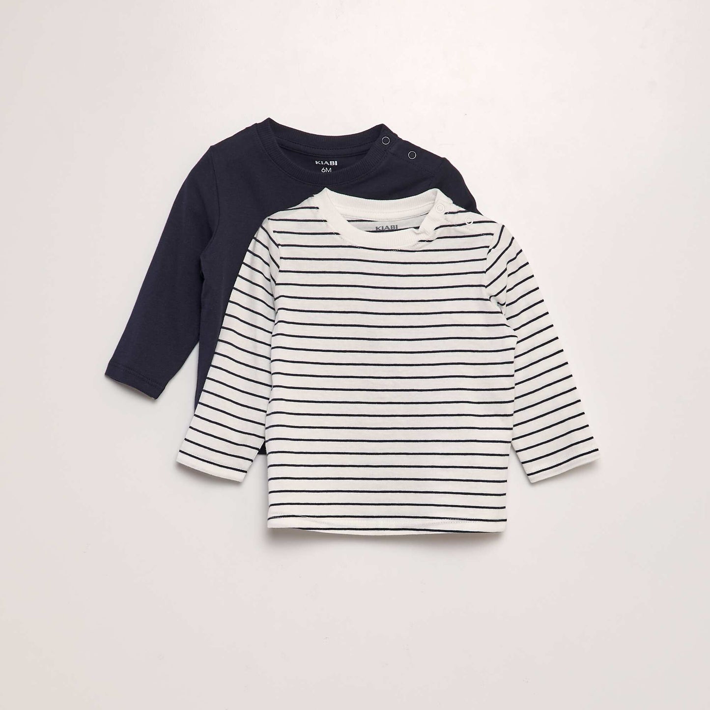 Lot de 2 t-shirts en coton Noir