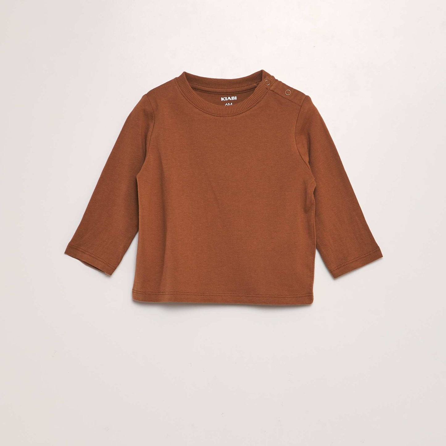 Lot de 2 t-shirts en coton Marron