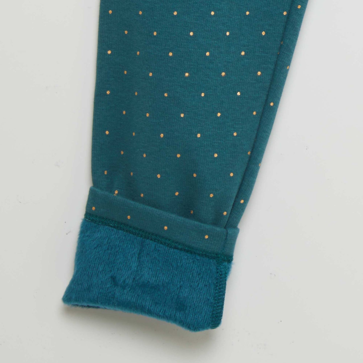 Legging en molleton à motif Vert foncé