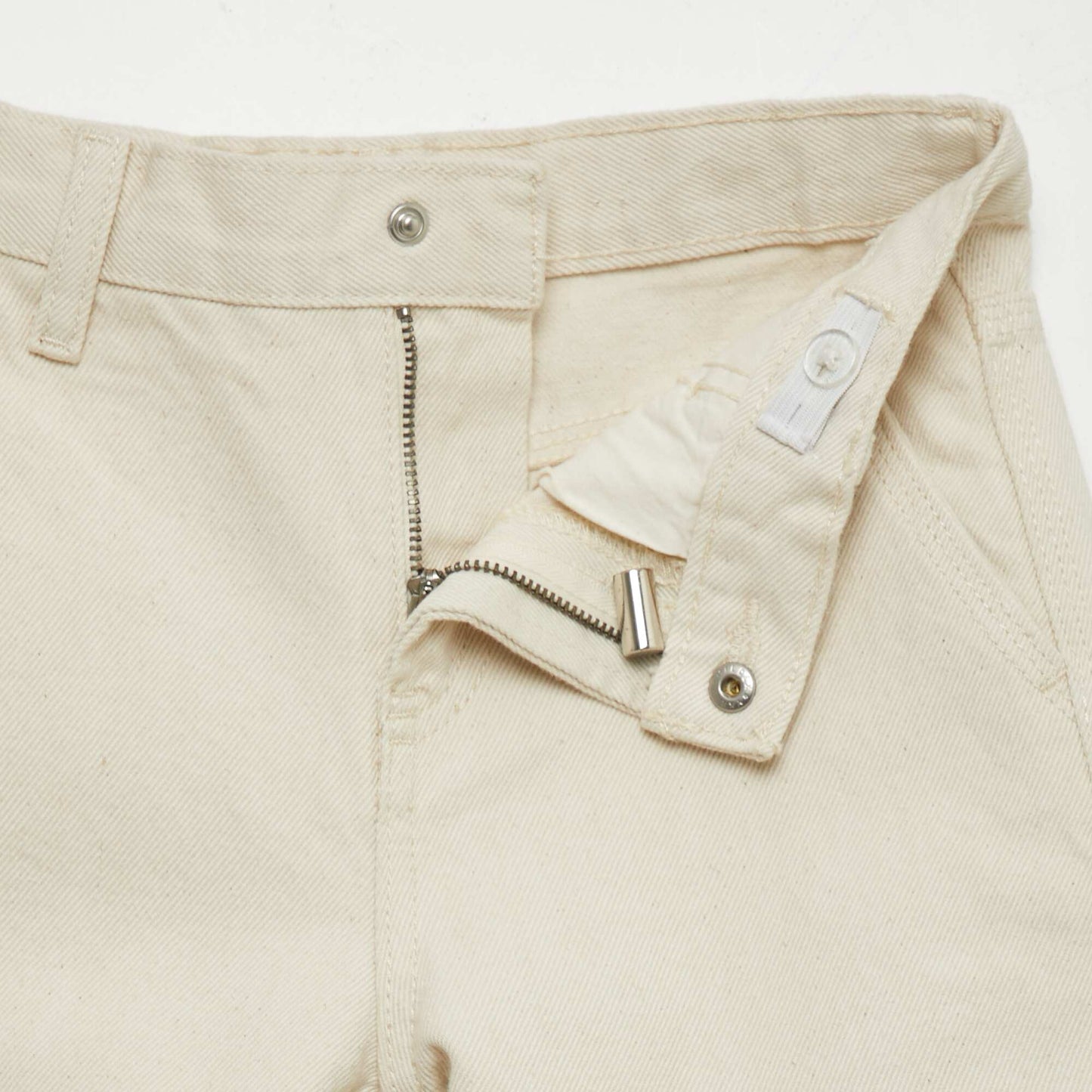 Pantalon en twill undyed Ecru