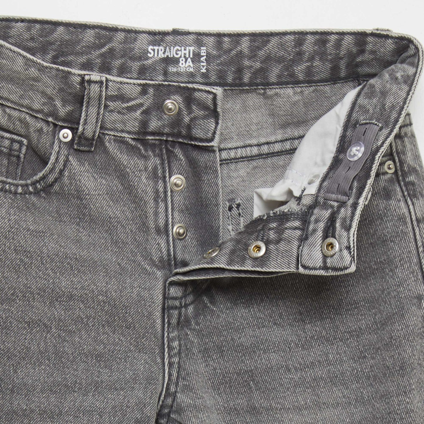 Jean straight Gris