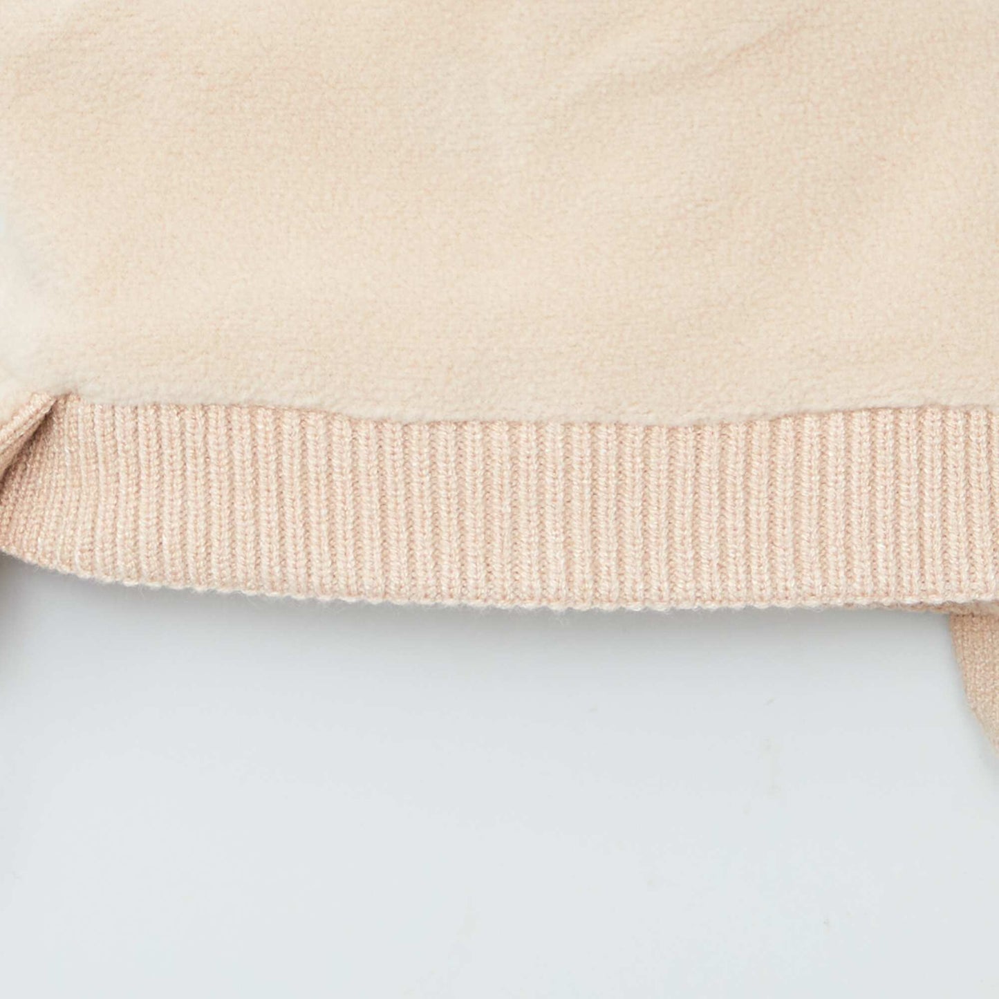 Ensemble bonnet + snood 'Mickey' Beige