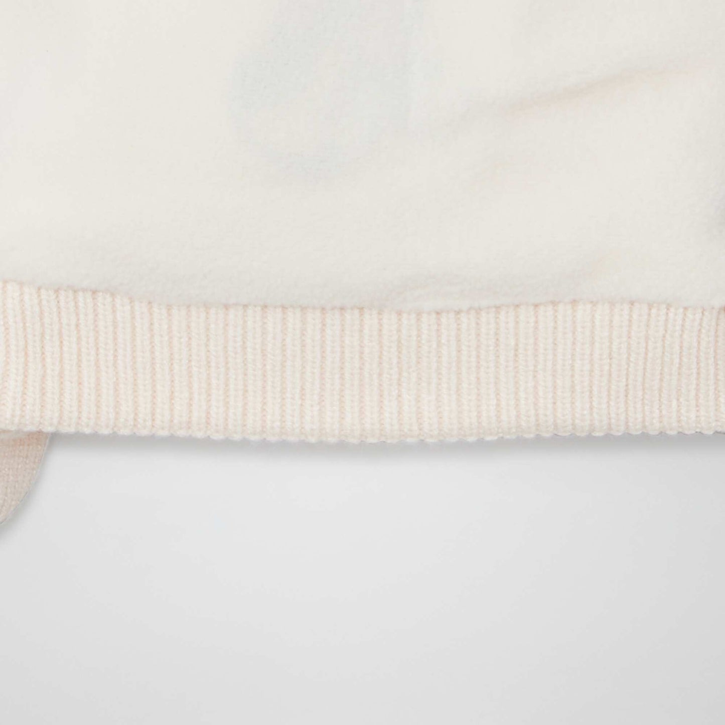 Bonnet + snood 'Minnie' doublés en polaire Rose