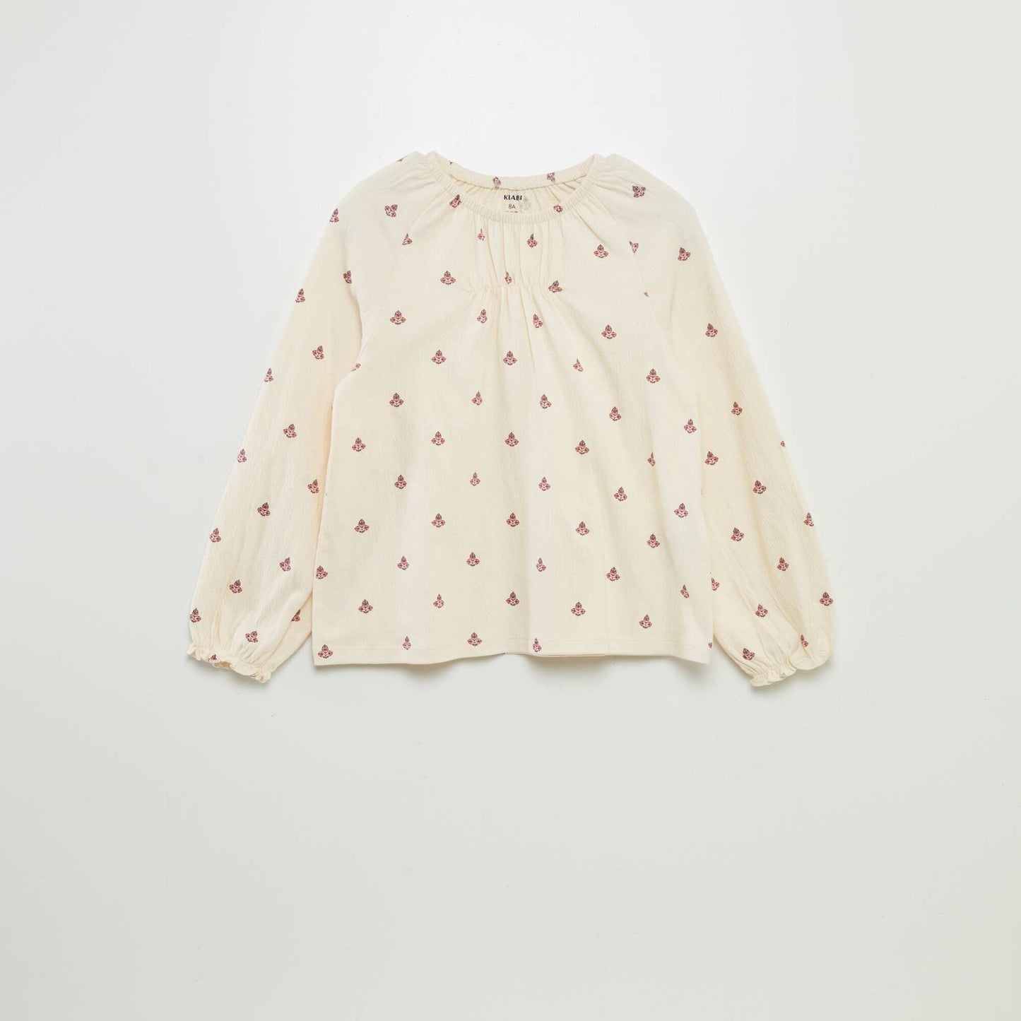 Blouse à motif Beige