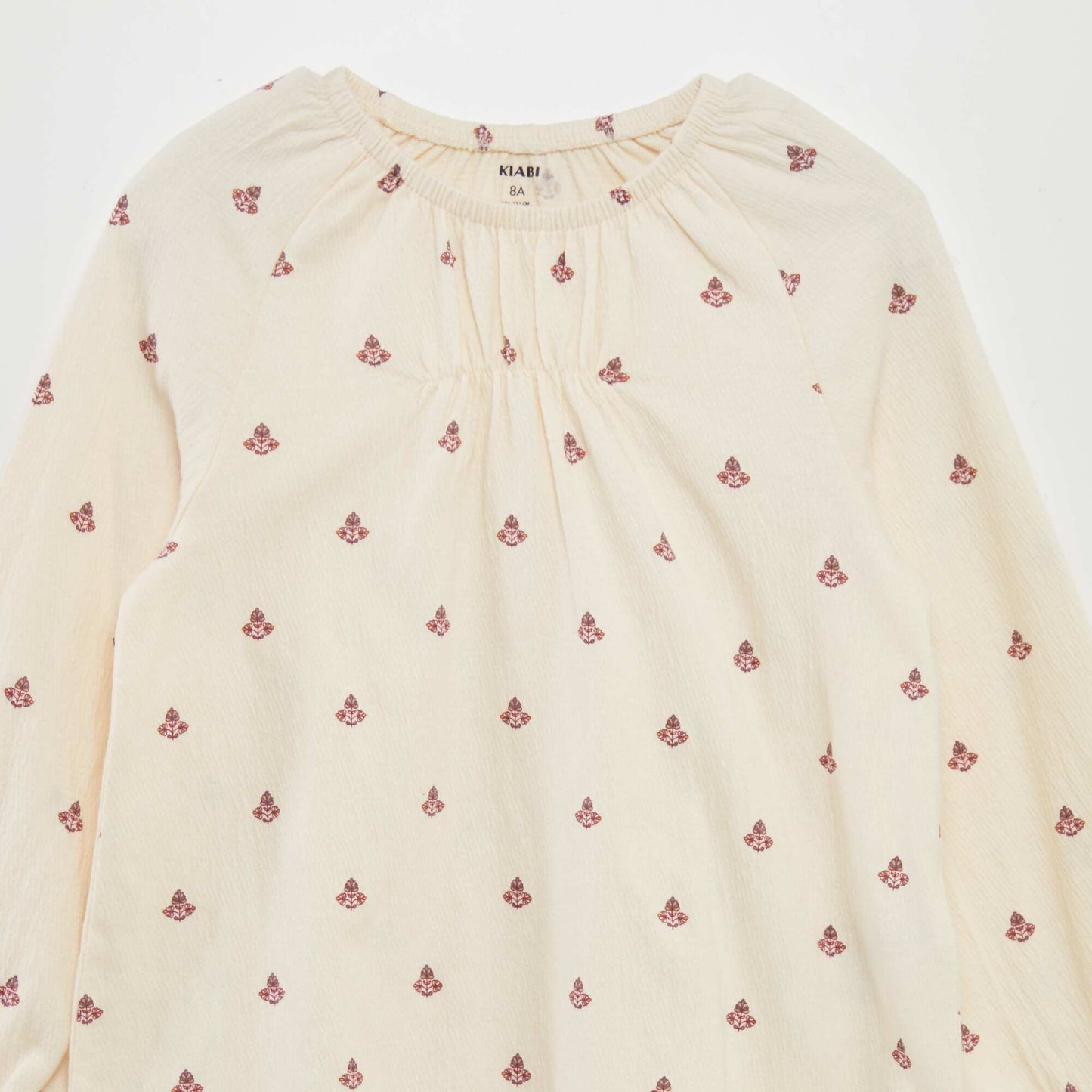 Blouse à motif Beige