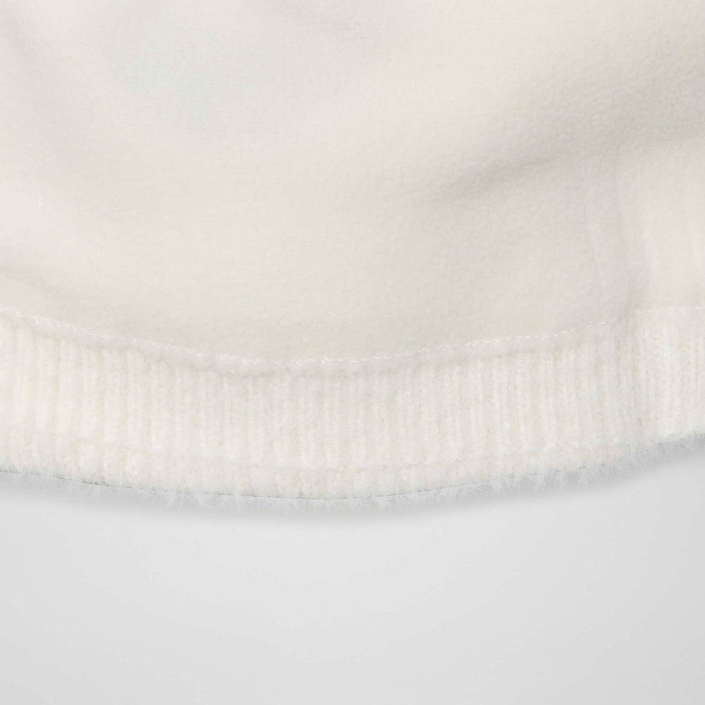 Bonnet + snood doublé 'Marie' Beige