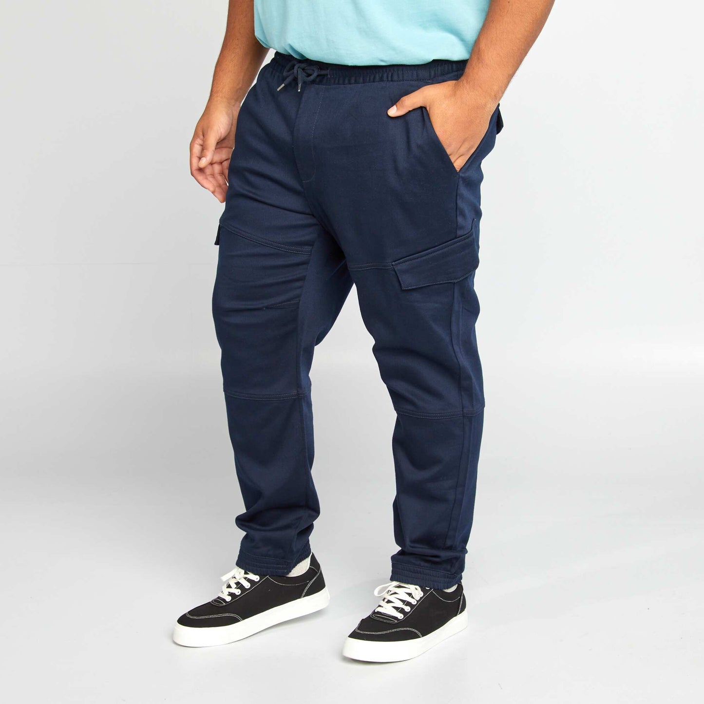 Pantalon multipoches Bleu