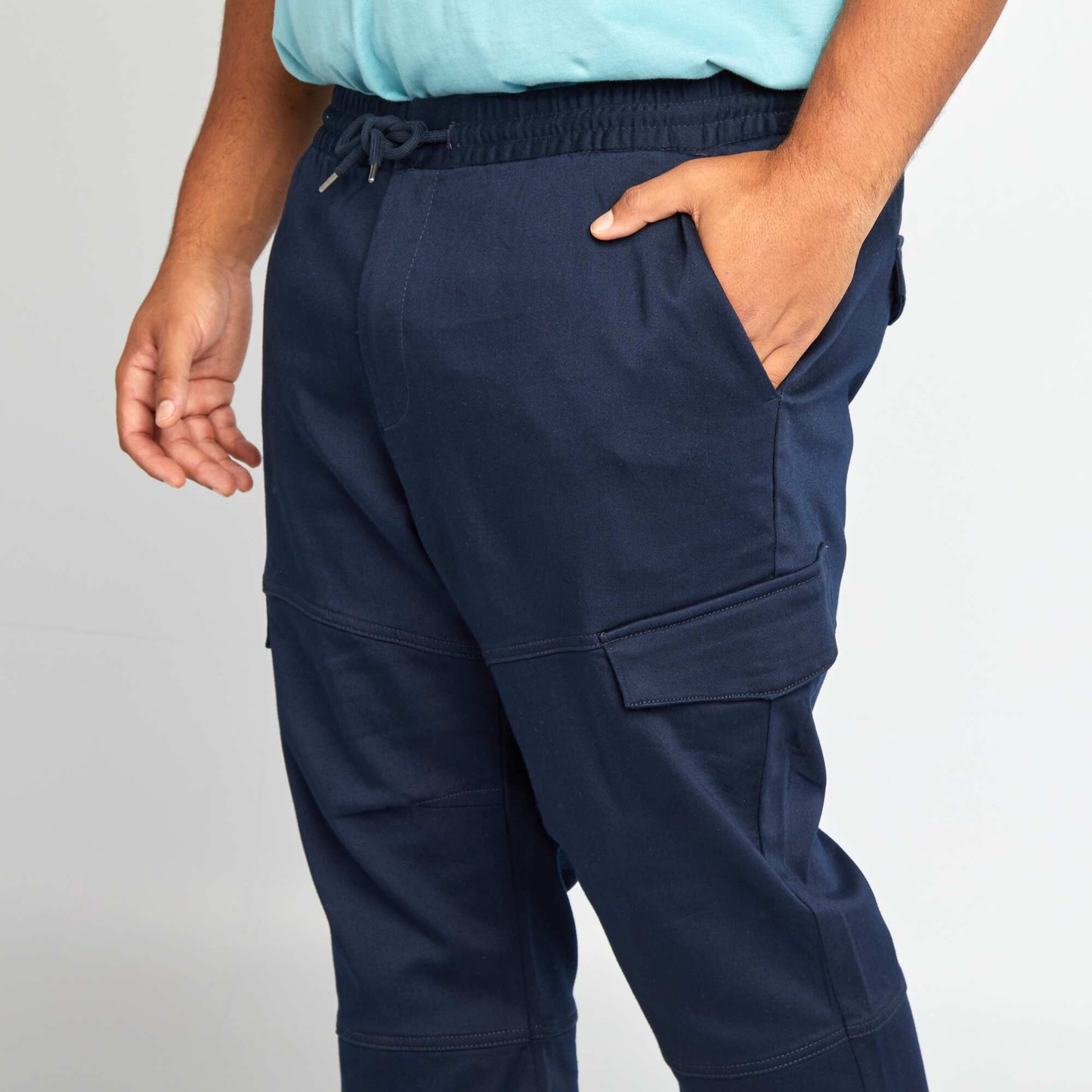 Pantalon multipoches Bleu