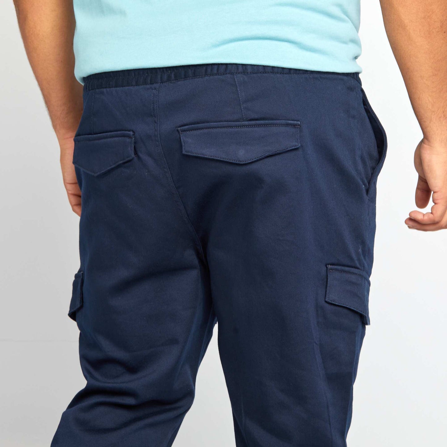 Pantalon multipoches Bleu