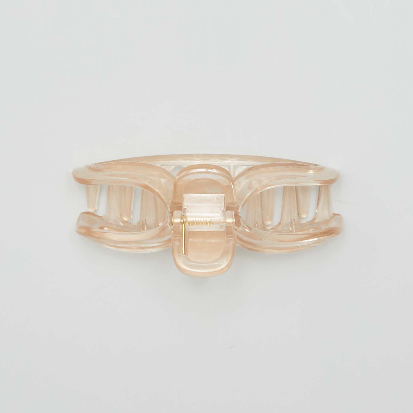 Pince crabe transparente Rose