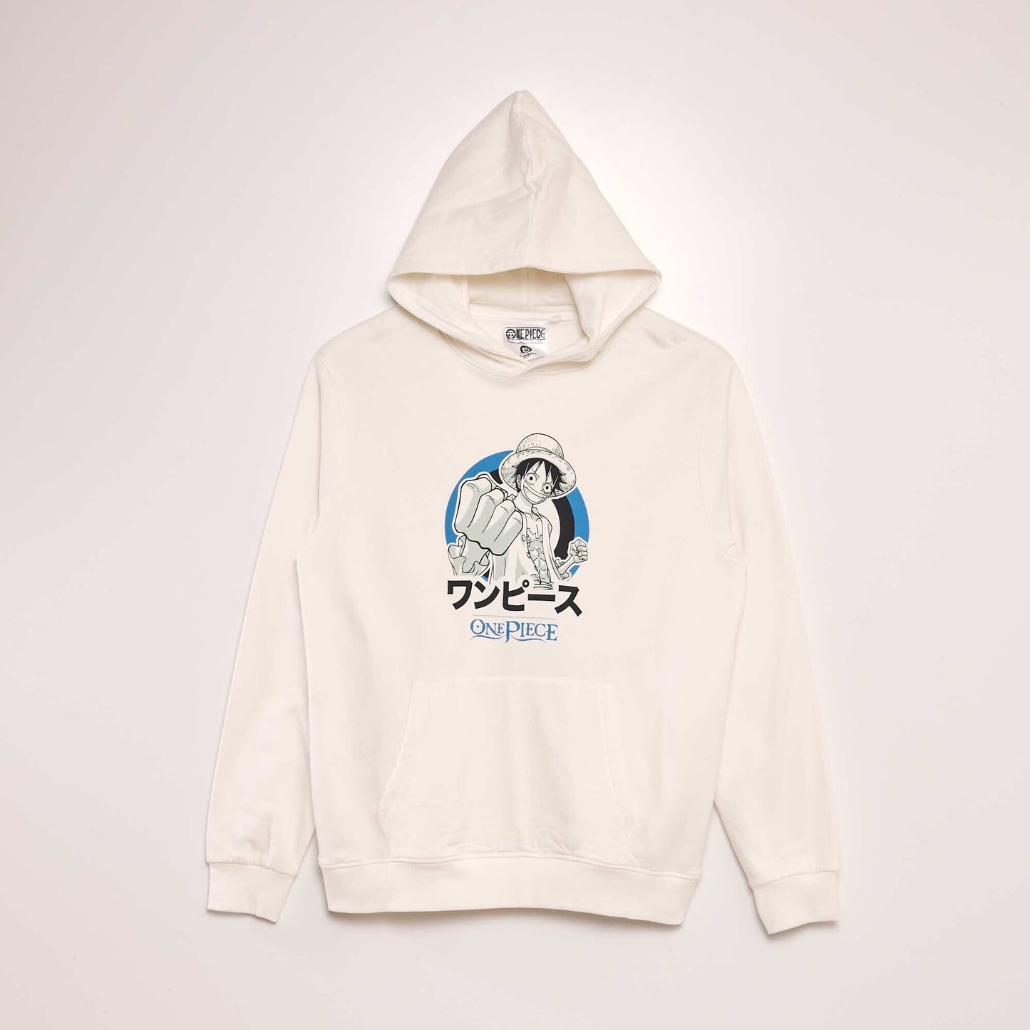 Sweat en molleton 'One Piece' Blanc crème