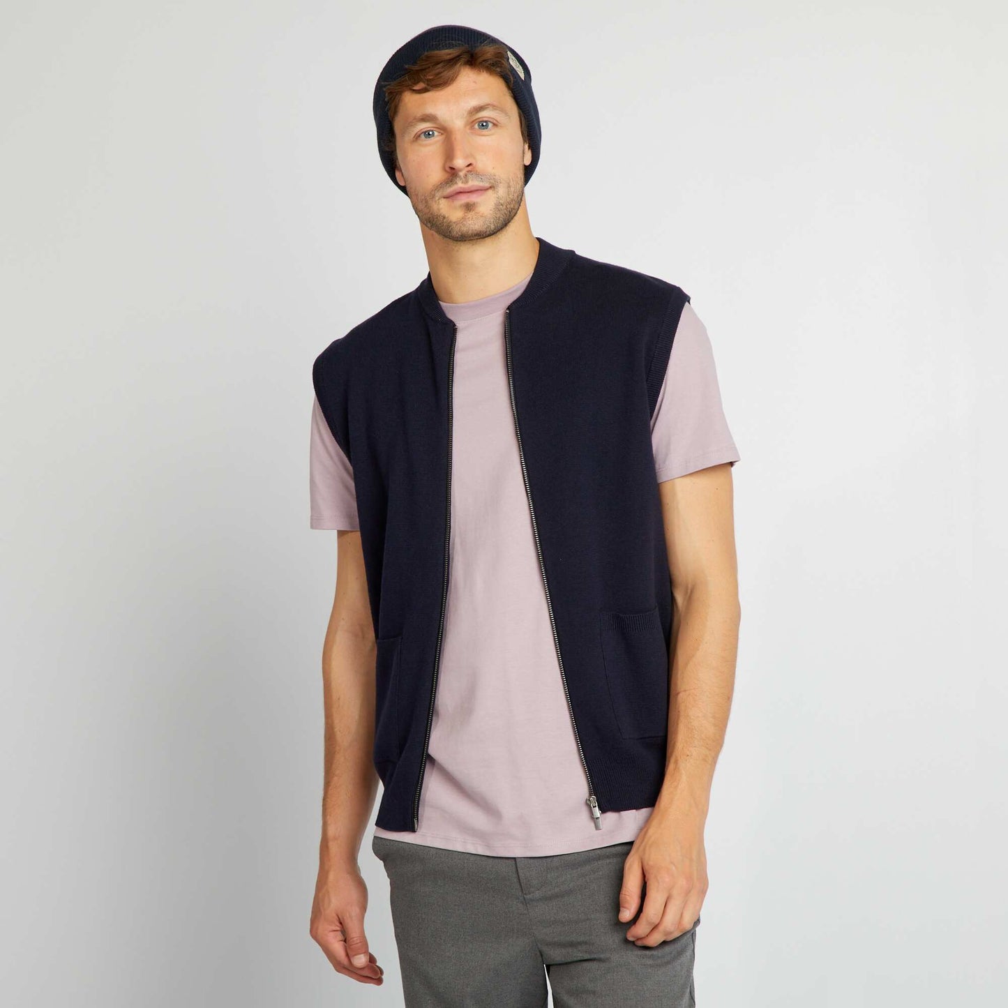 Gilet en maille Marine