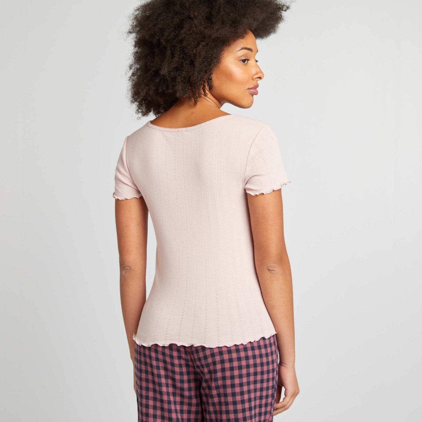 Tee-shirt de pyjama en maille pointelle VIOLRoseET