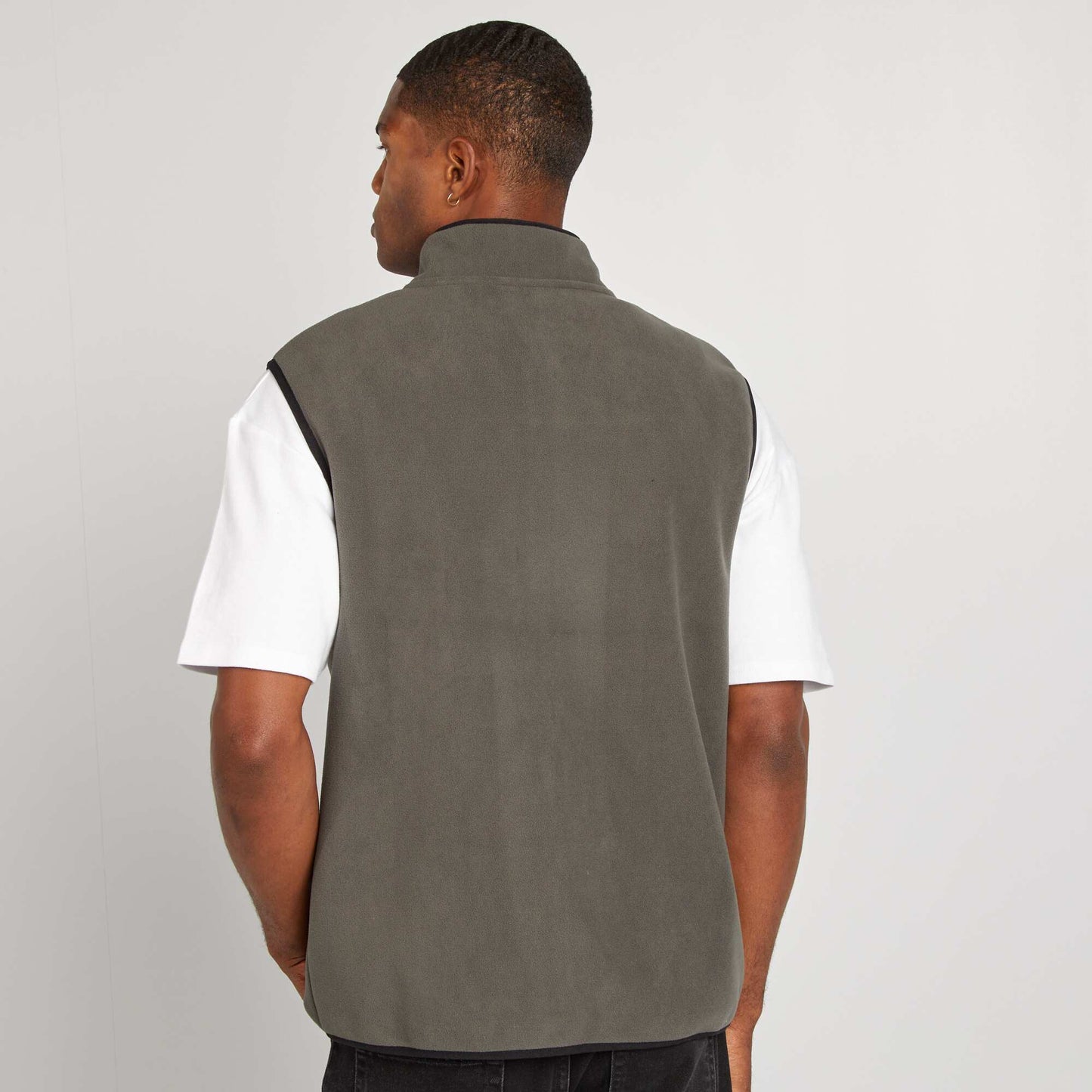 Veste polaire sans manches Gris