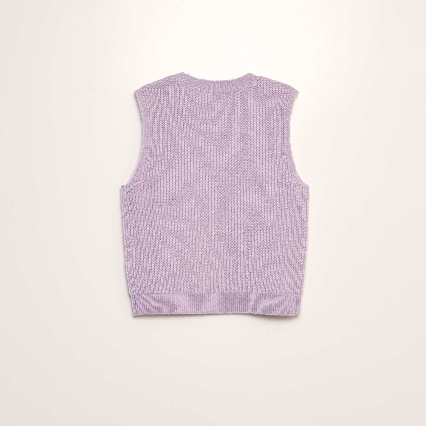 Pull en maille sans manches Violet