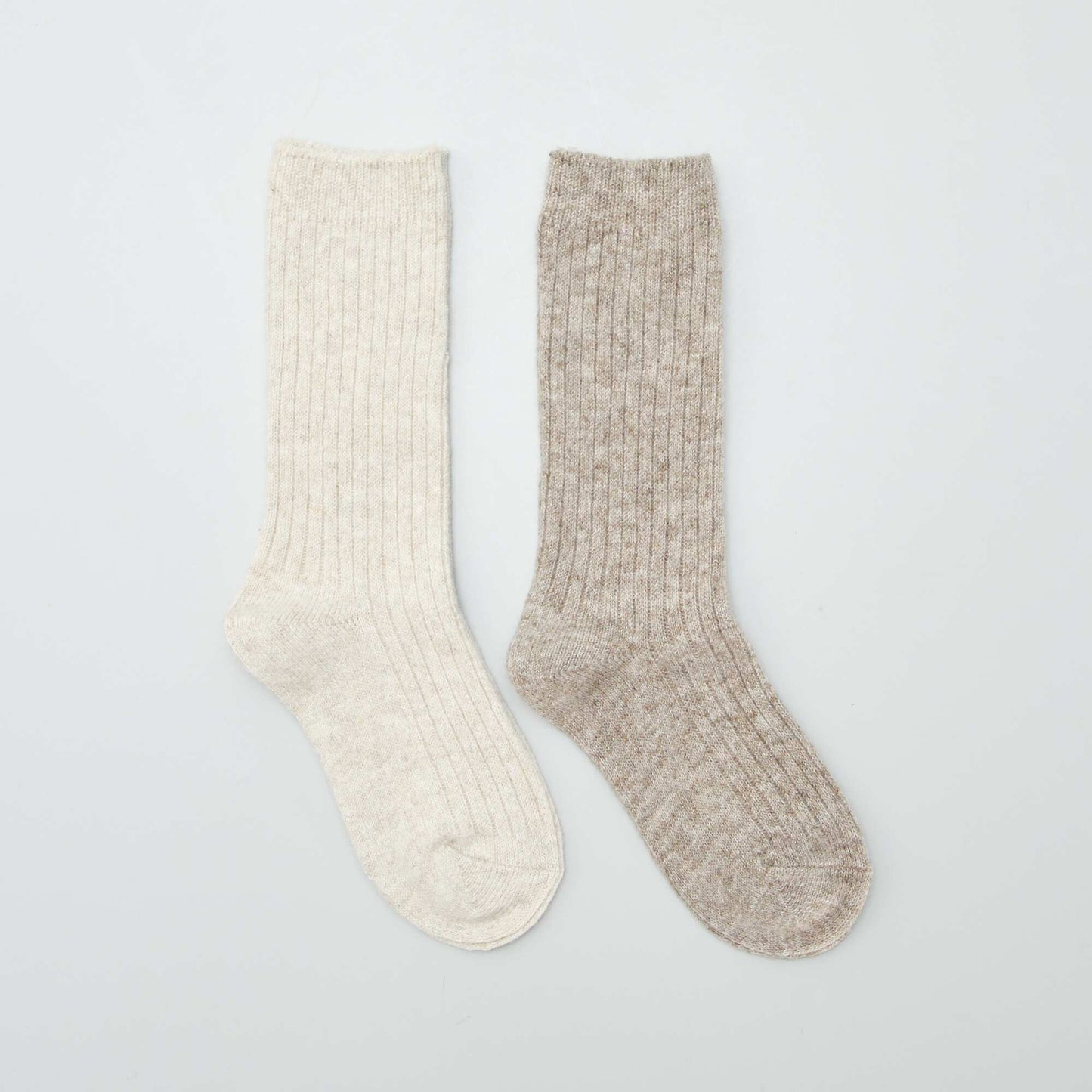 Lot de 2 chaussettes chaudes Gris