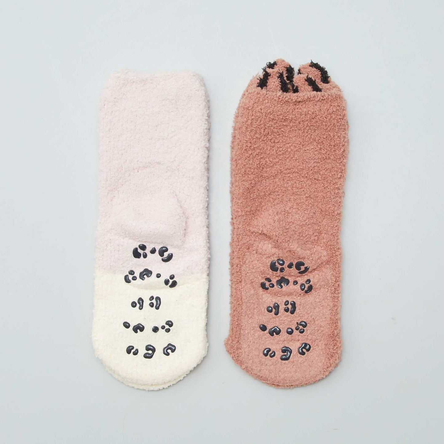 Lot de 2 paires de chaussettes chaudes fantaisies Rose