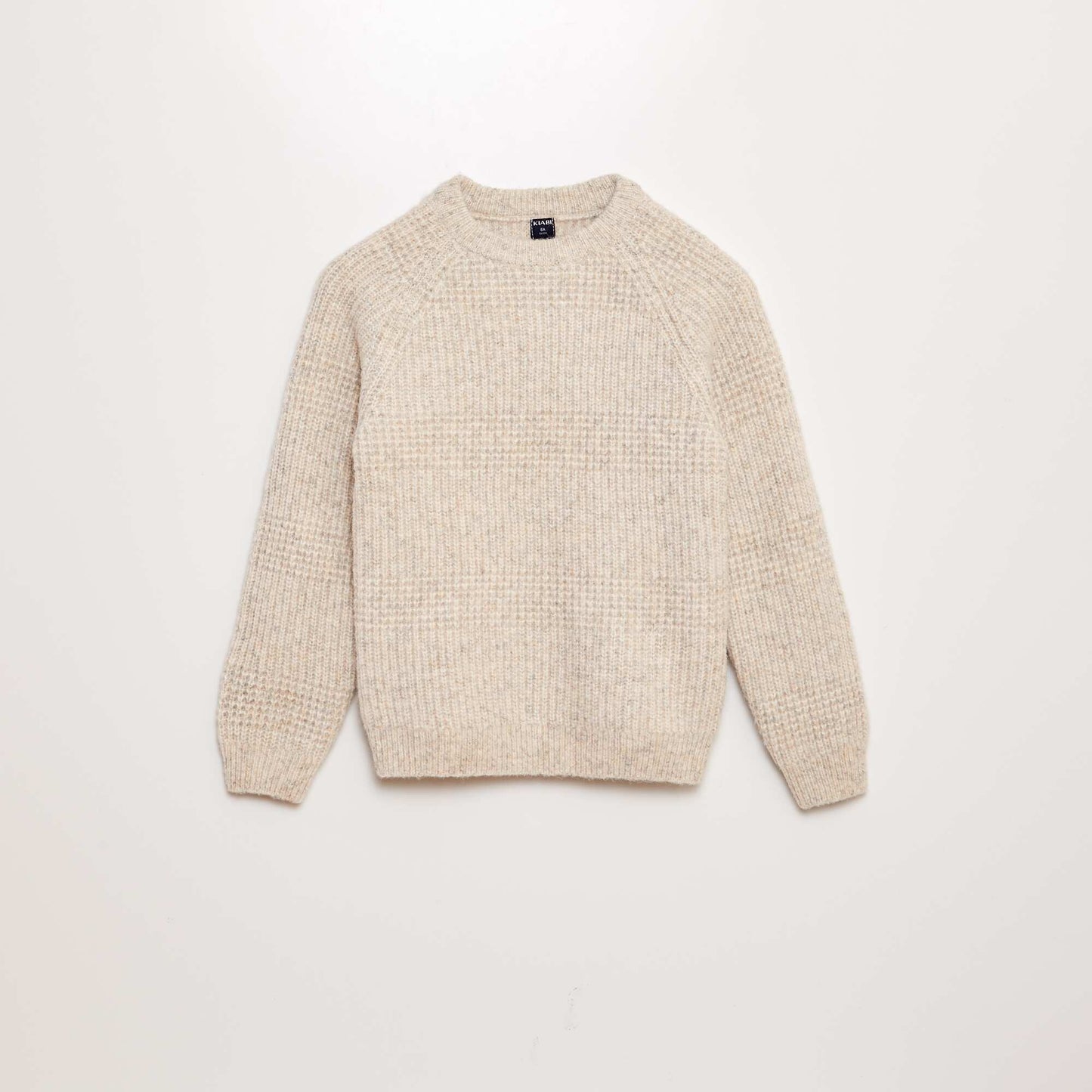 Pull en maille fantaisie Beige