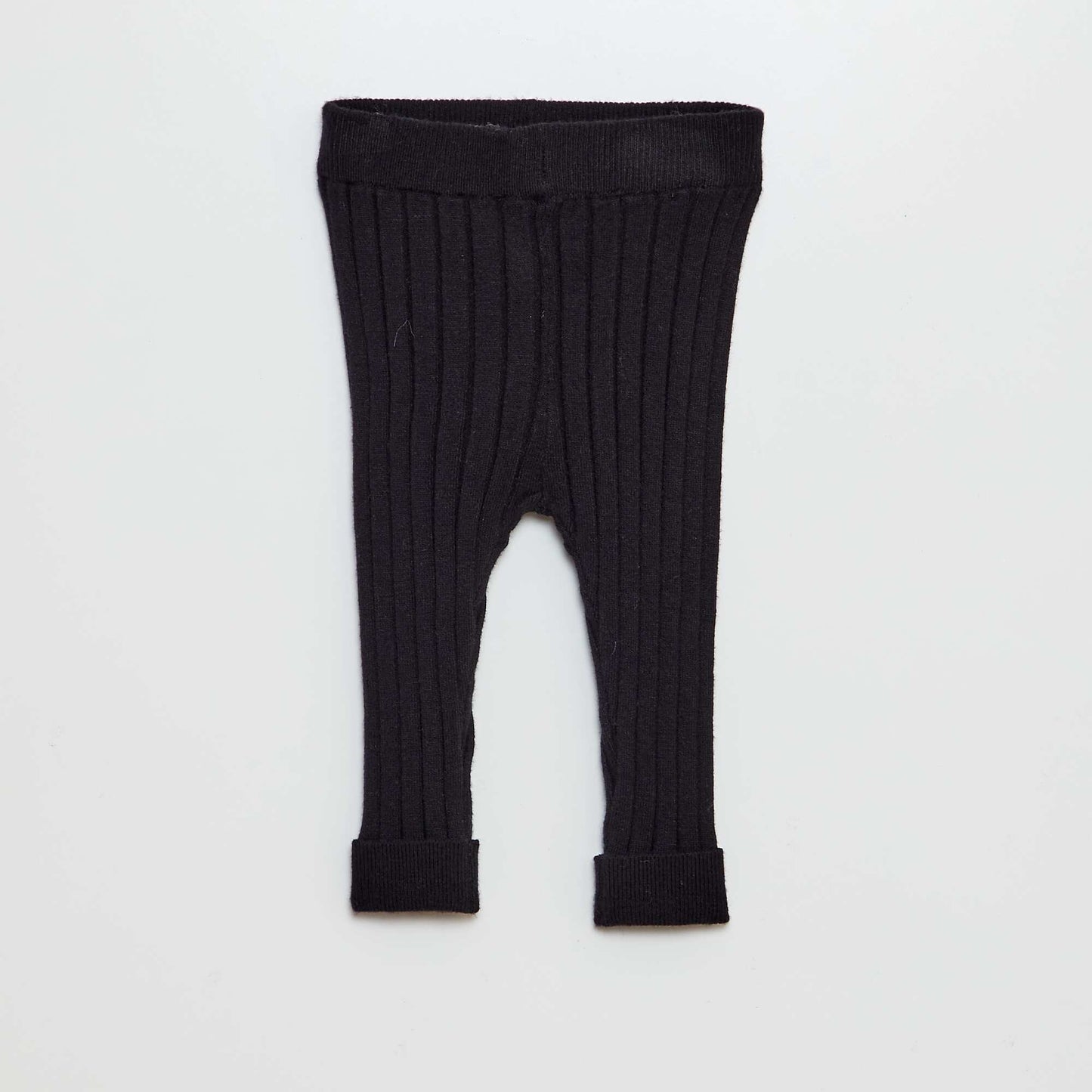 Legging côtelé + chaussettes Noir