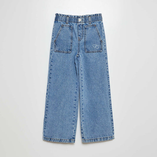 Jean wide leg Bleu