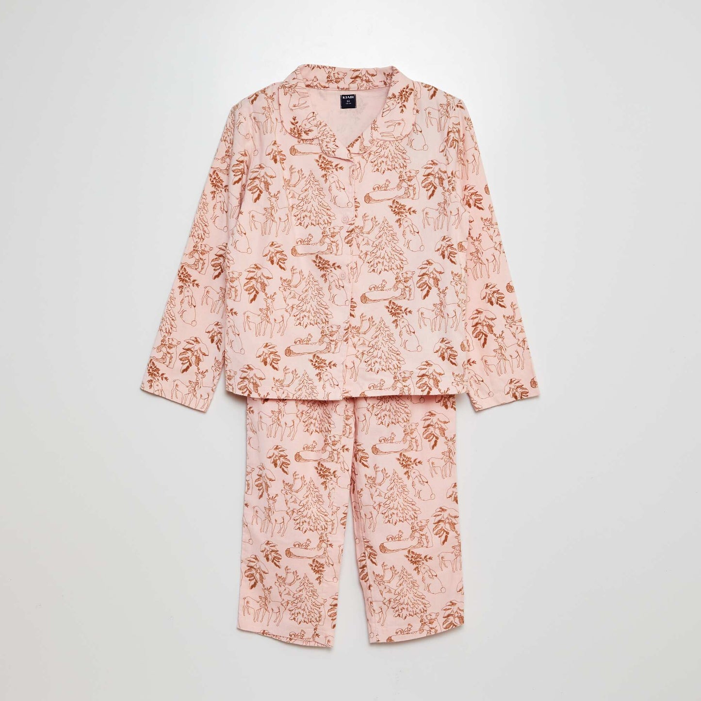 Ensemble pyjama en flanelle - 2 pièces Rose