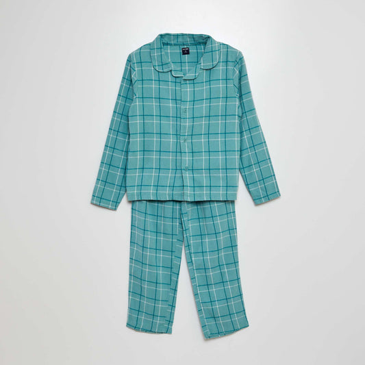 Ensemble pyjama en flanelle - 2 pièces Vert