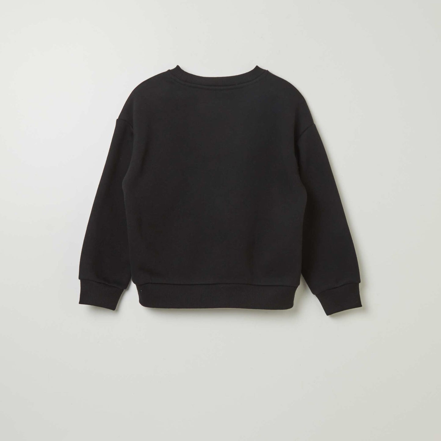 Sweat en molleton uni NOIR