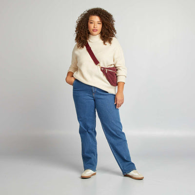 Pull long maille douce Beige