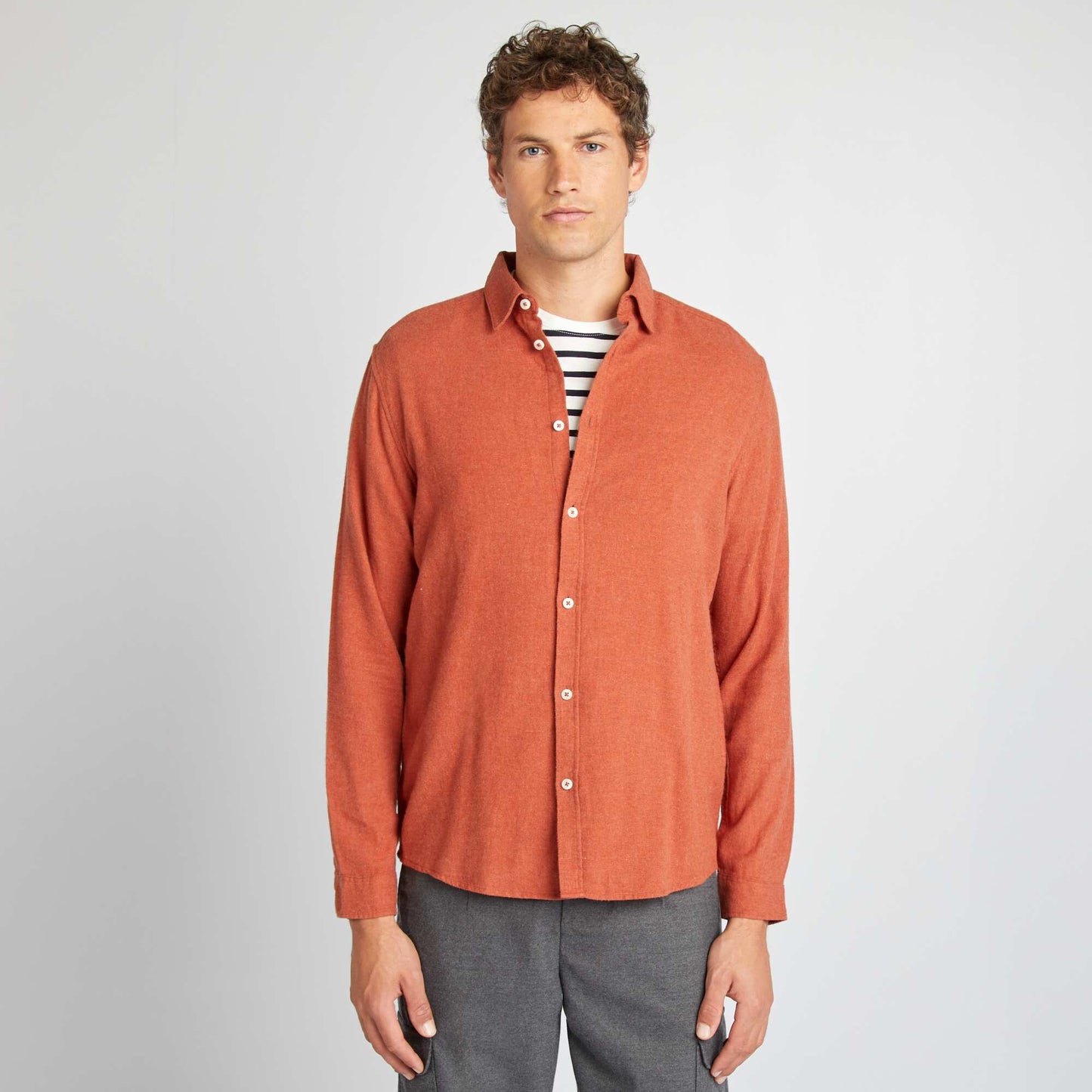 Chemise en flanelle Orange