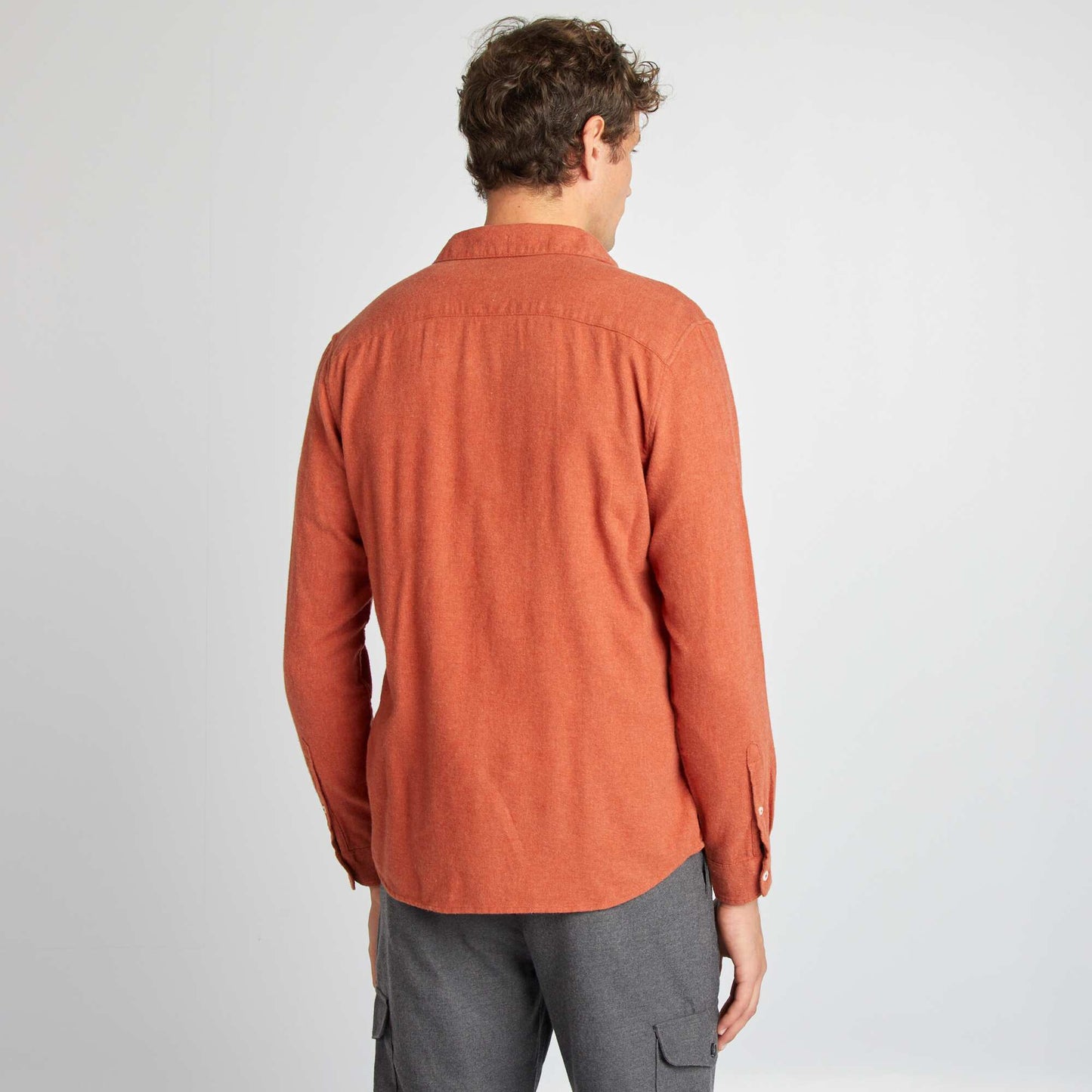 Chemise en flanelle Orange