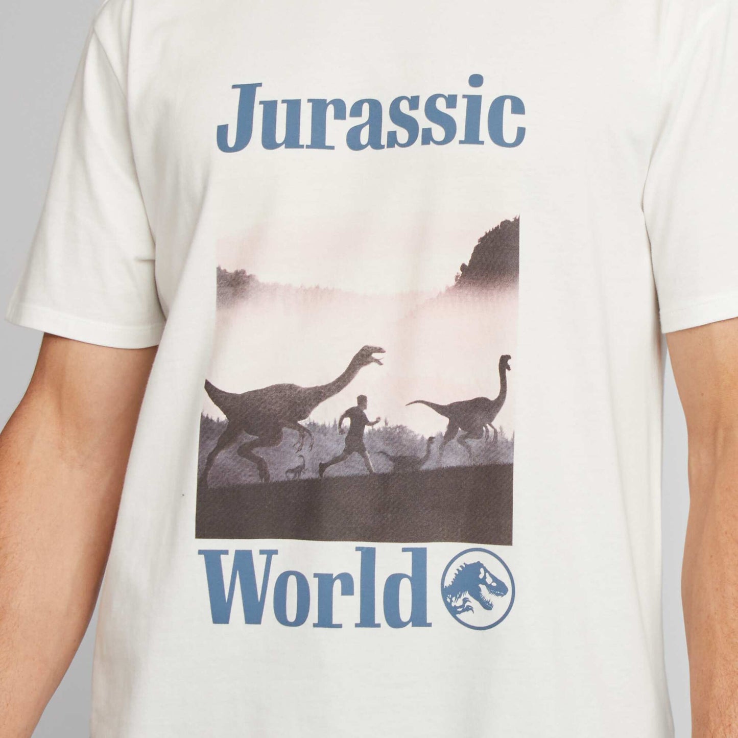 T-shirt en coton 'Jurassic World' Blanc