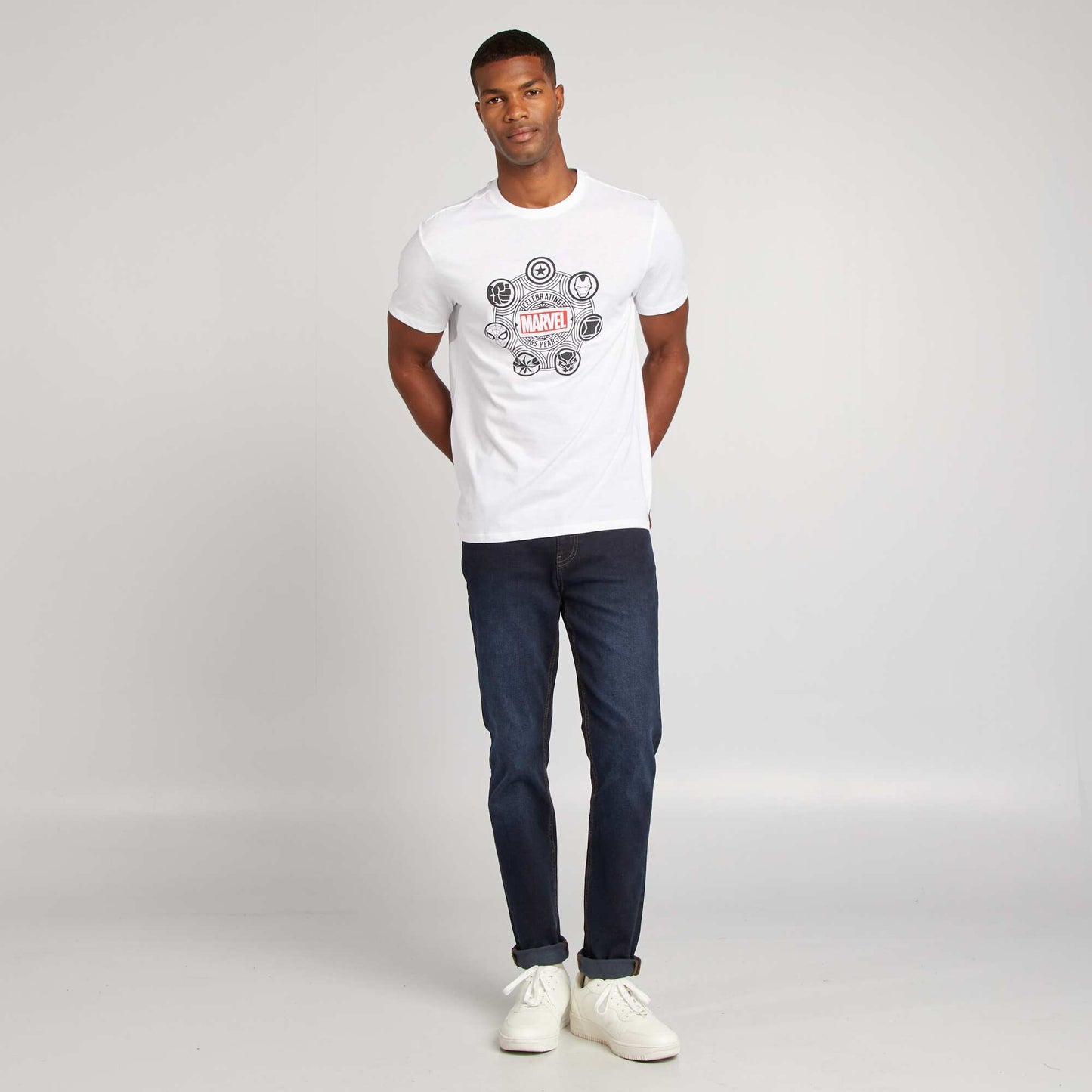 T-shirt imprimé 'Marvel' Blanc