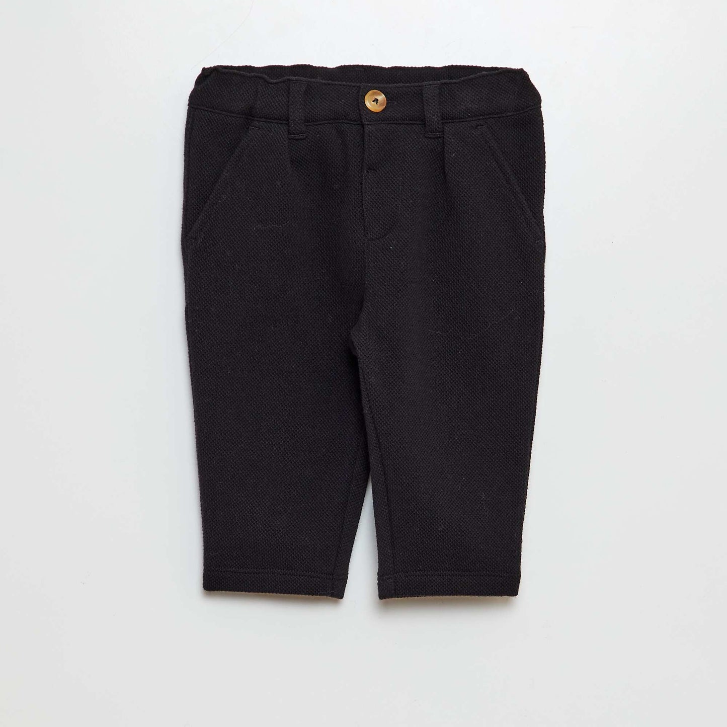 Pantalon style chino en maille noir