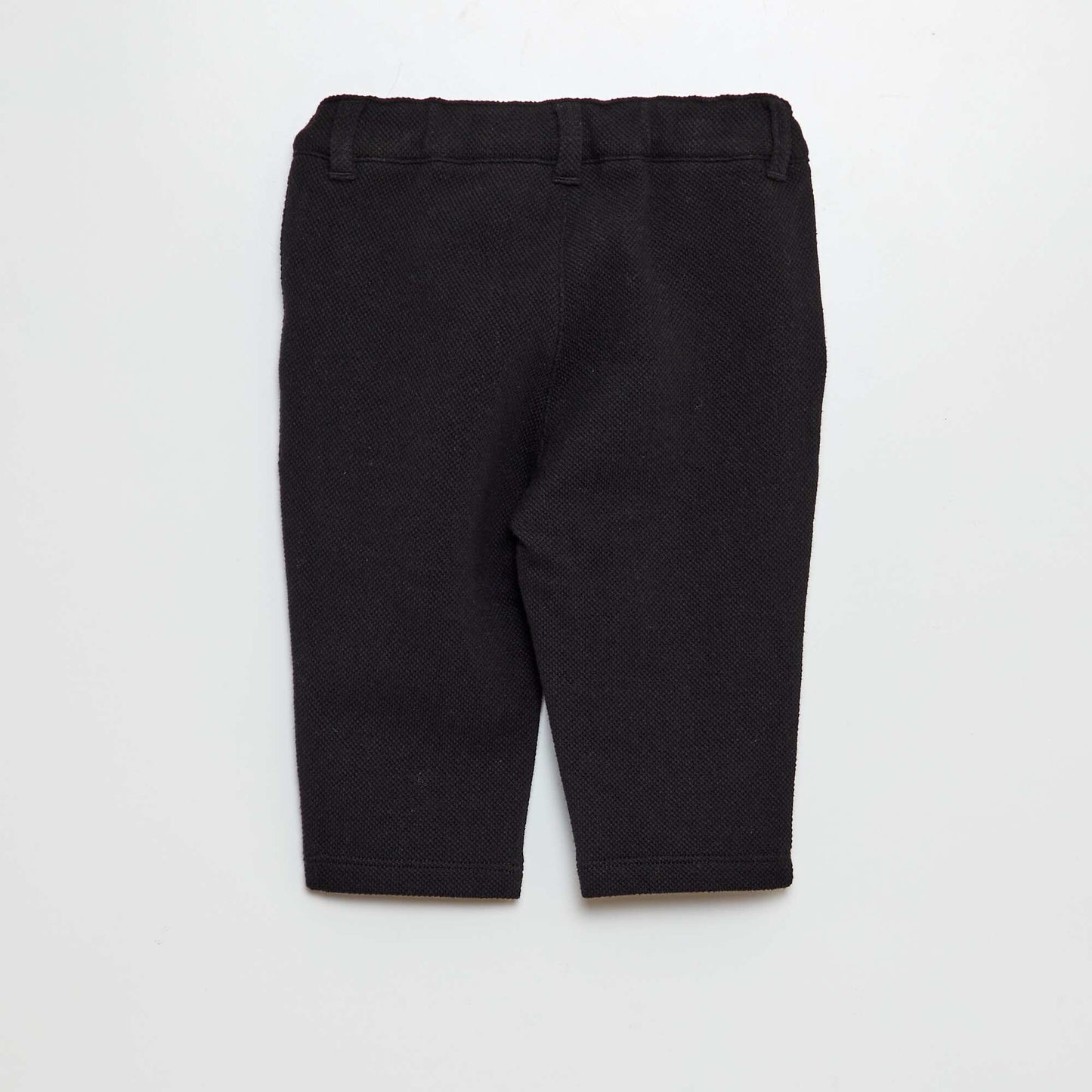 Pantalon style chino en maille noir