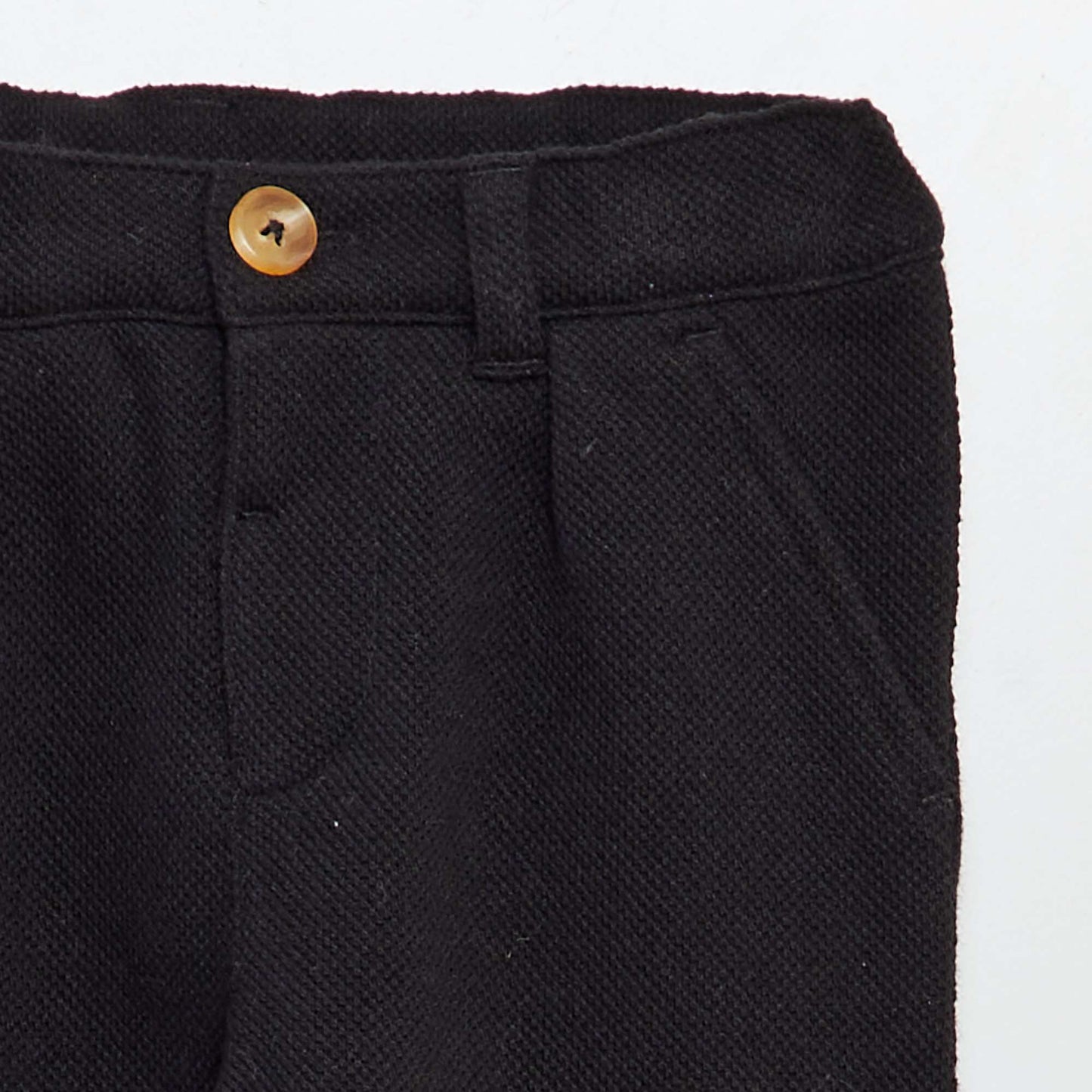 Pantalon style chino en maille noir