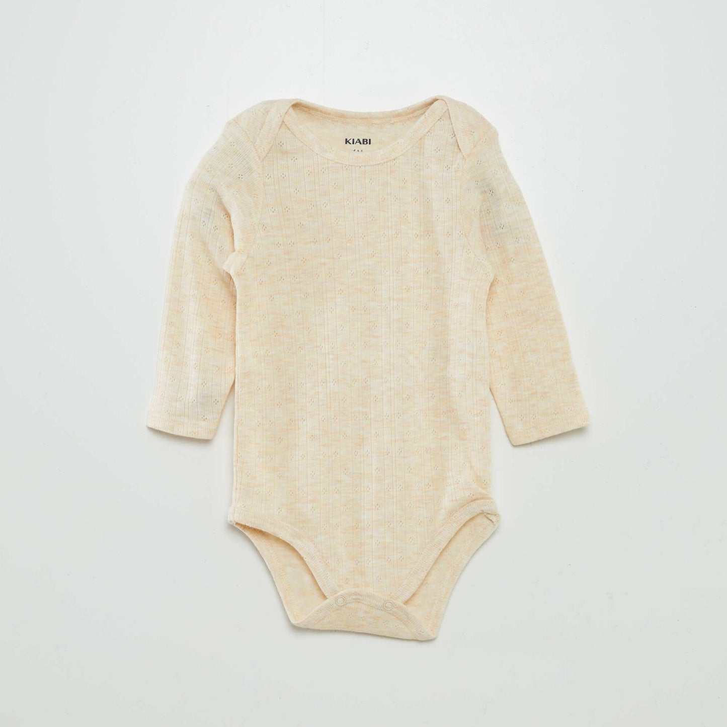 Lot de bodies en maille pointelle Beige/rose