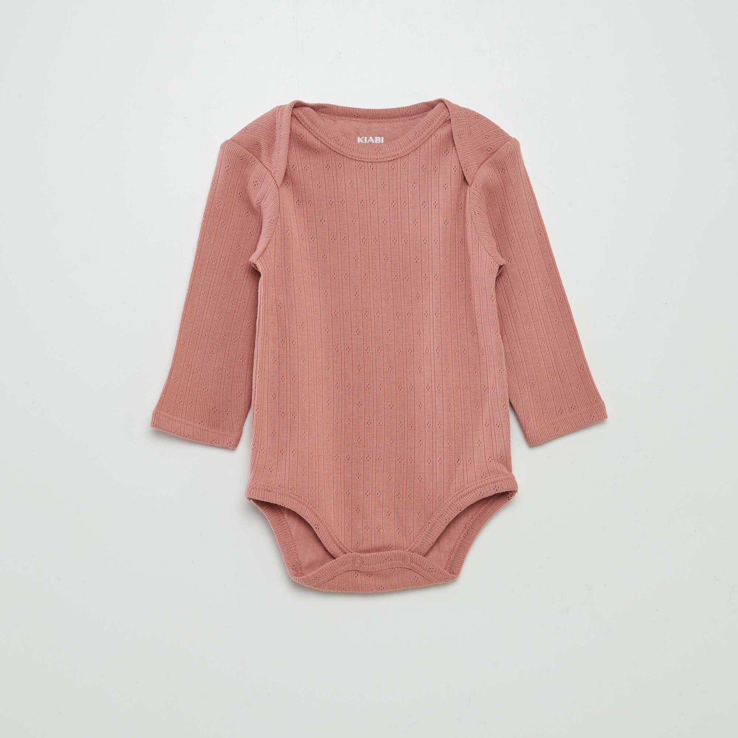 Lot de bodies en maille pointelle Beige/rose