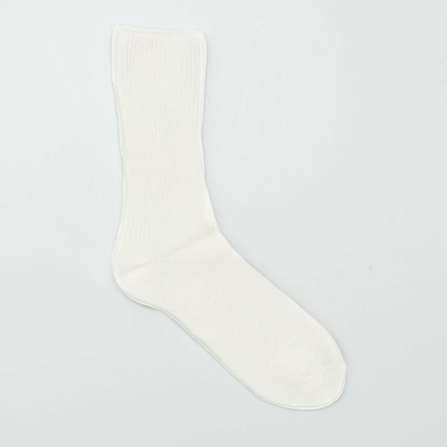 Paire de chaussettes en laine et cachemire mélangé Blanc