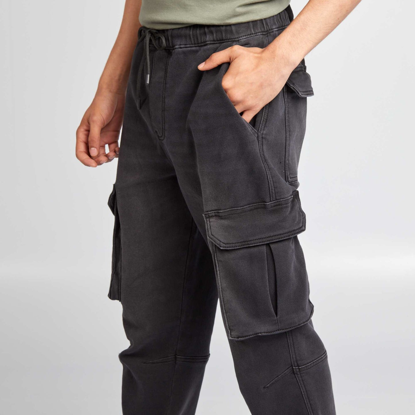 Pantalon jogger en denim Noir