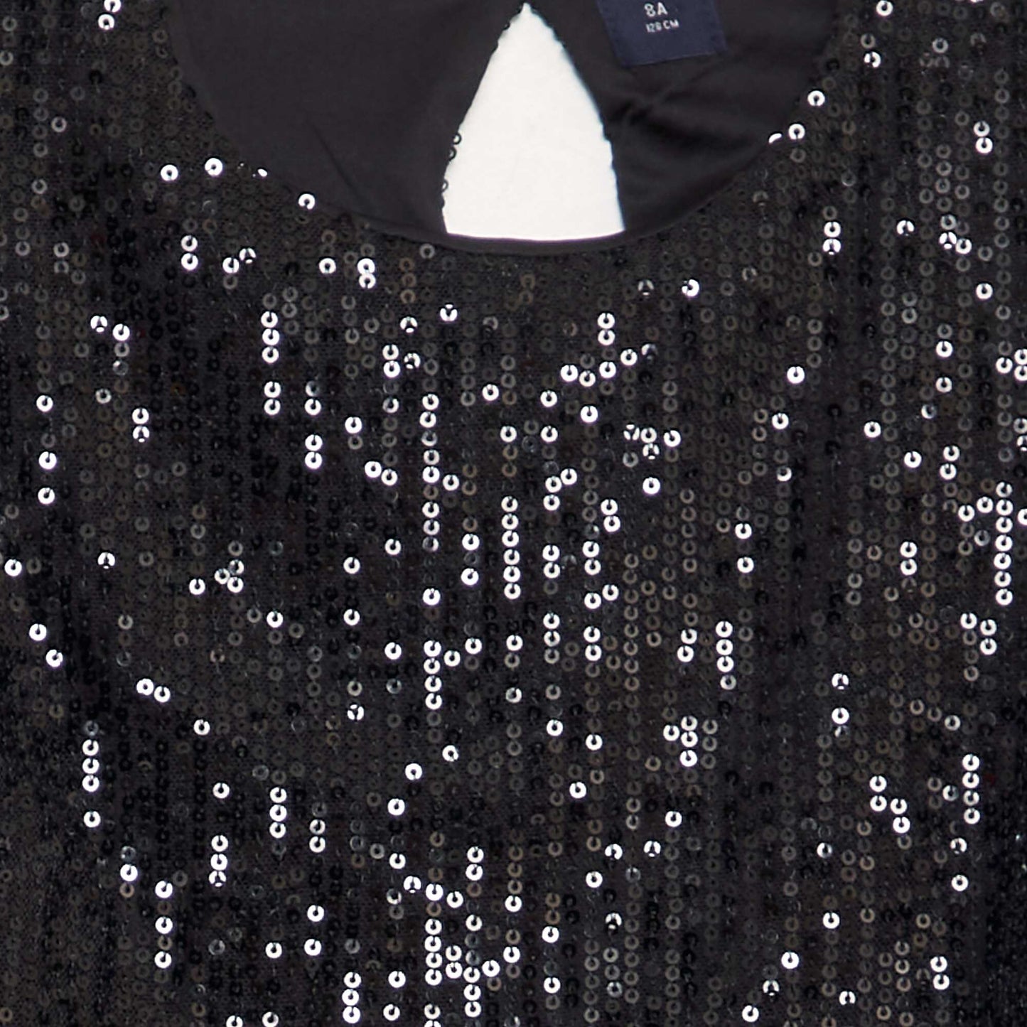 T-shirt en sequins noir