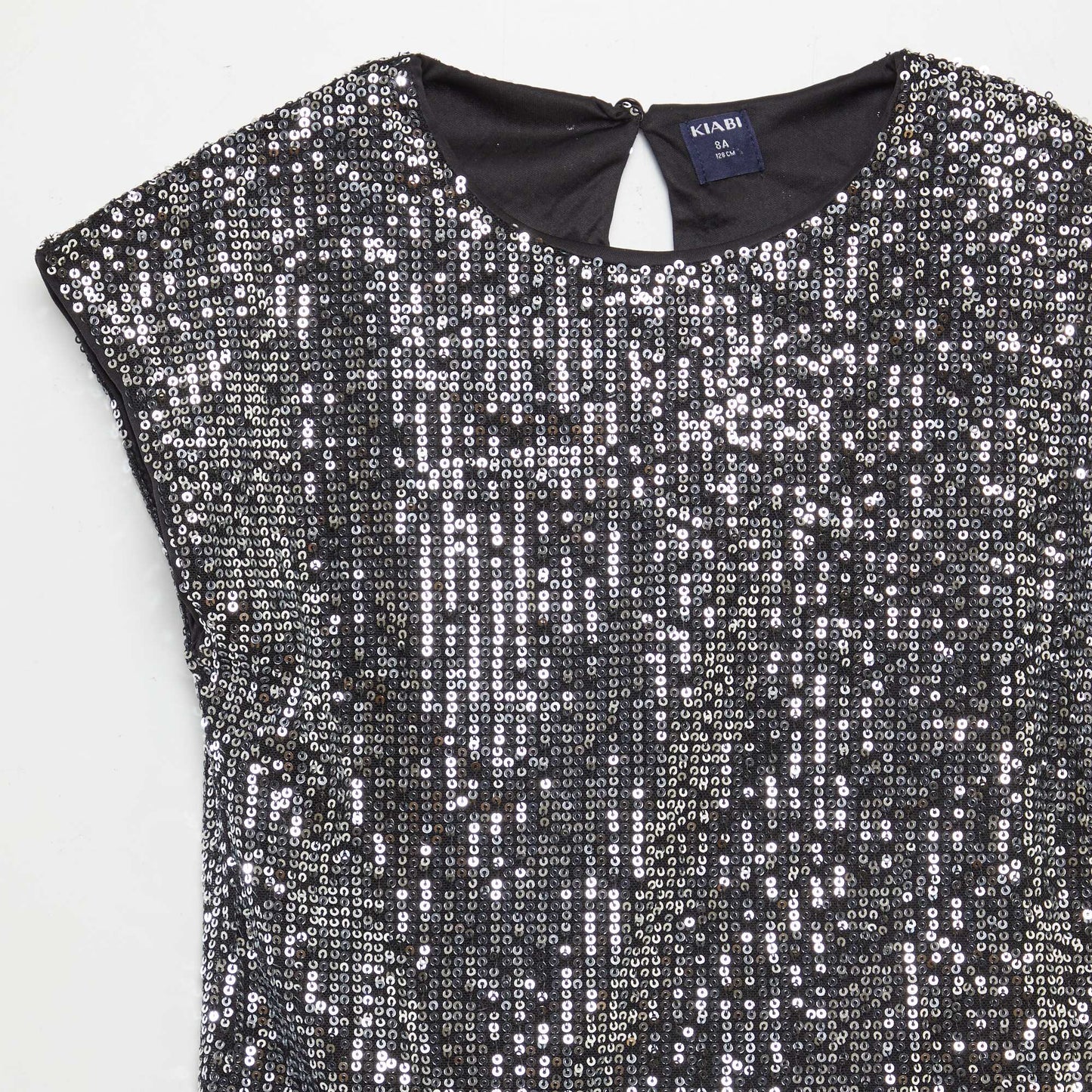 T-shirt en sequins Gris