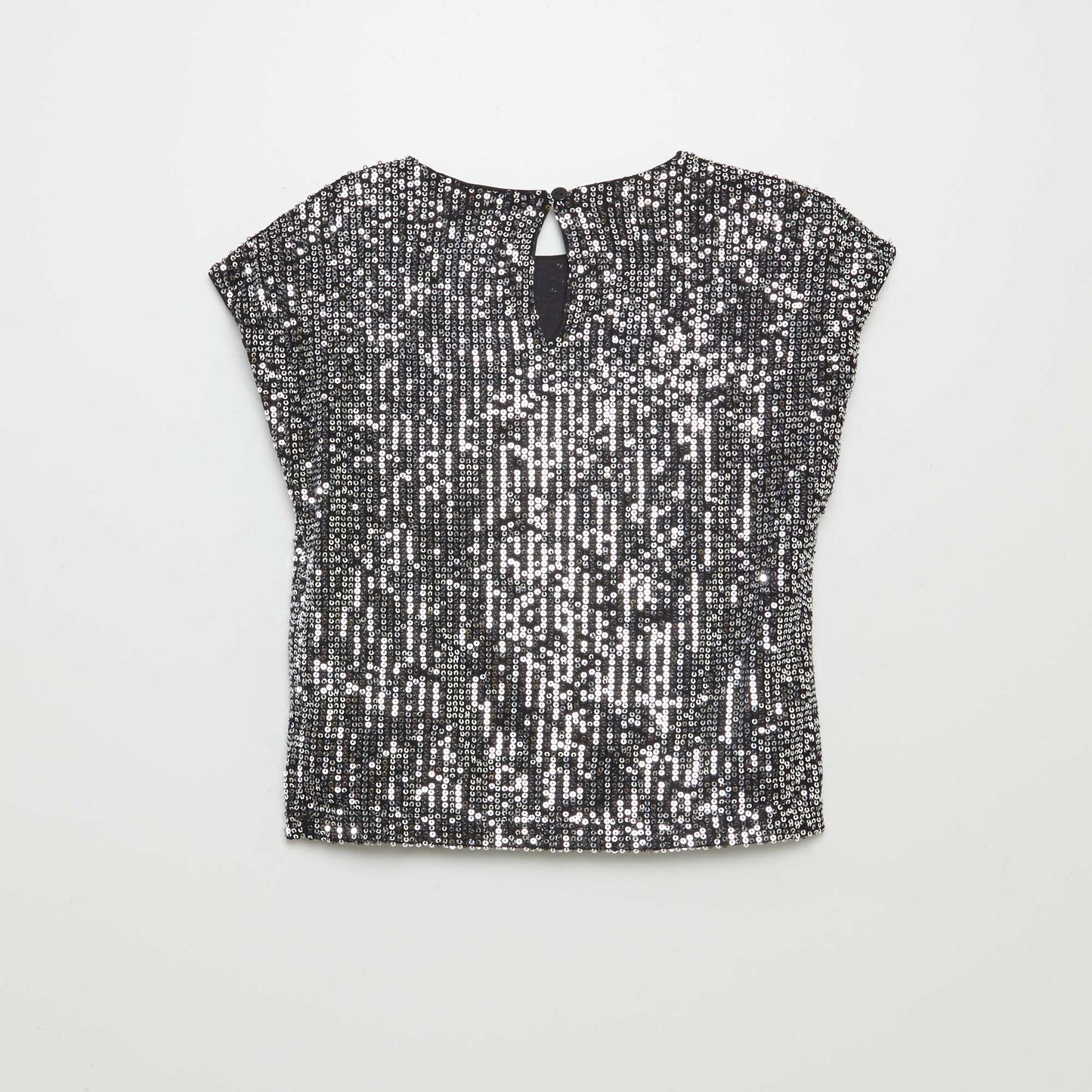 T-shirt en sequins Gris