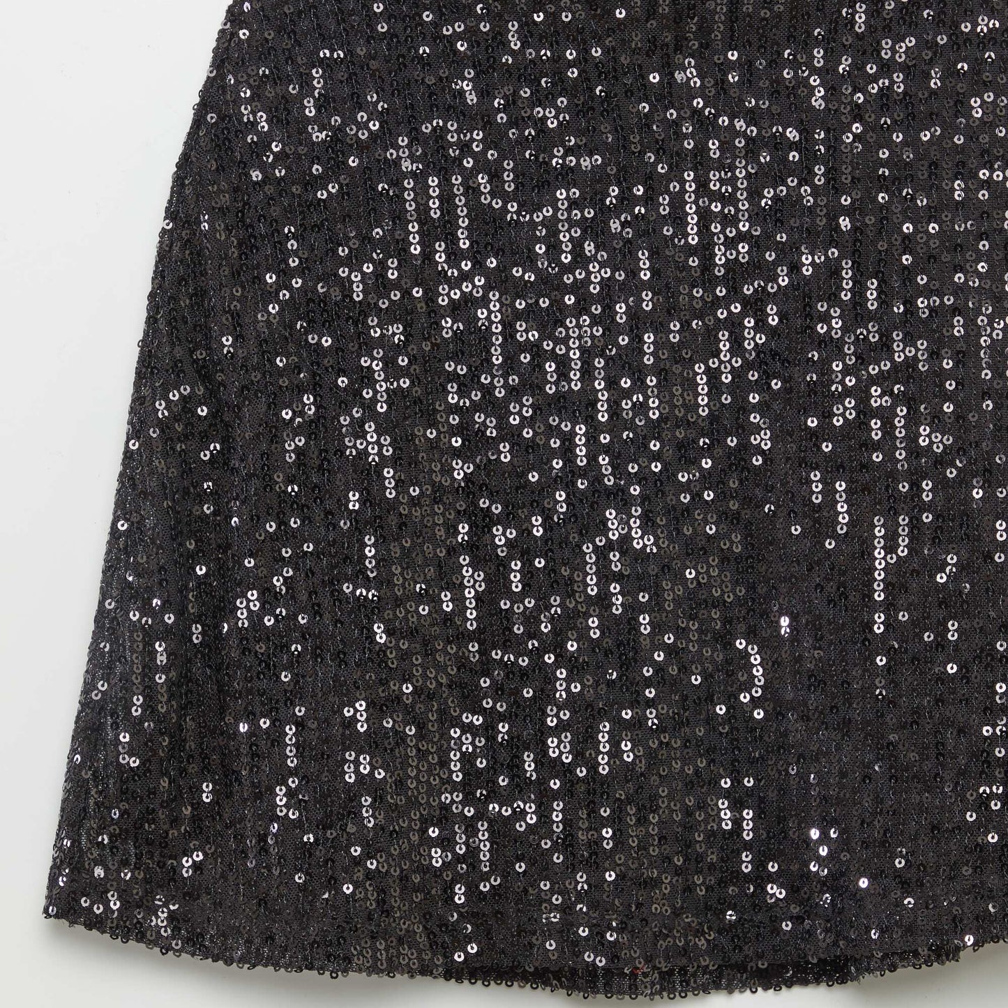 Jupe à sequins évasée Noir