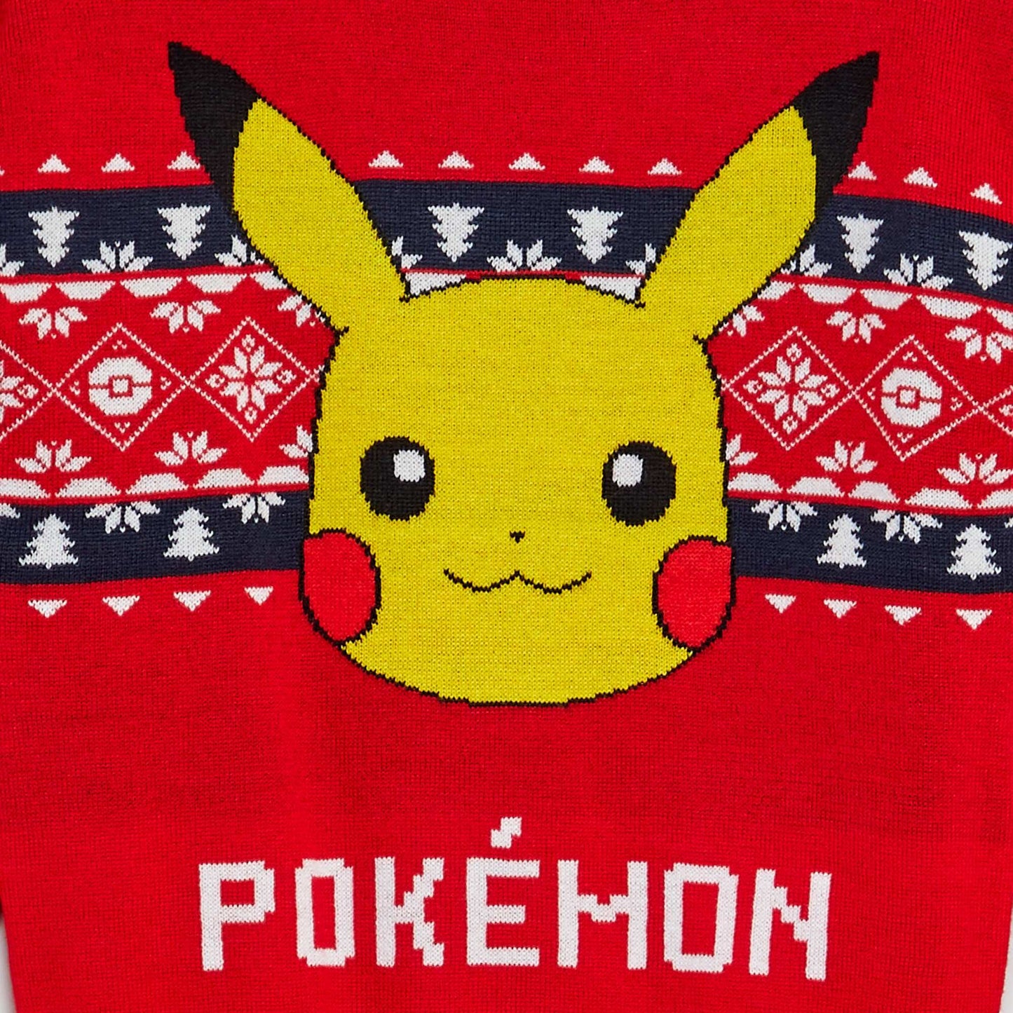 Pull 'Pokémon' 'Pikachu' 'Noël' Rouge