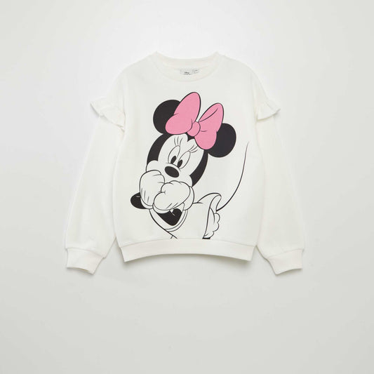 Sweat en molleton 'Minnie' Blanc Minnie