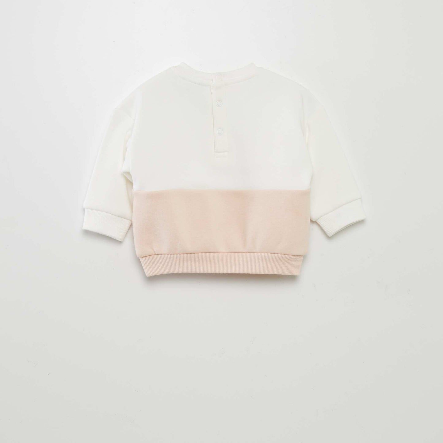 Sweat bicolore 'Belle' Rose