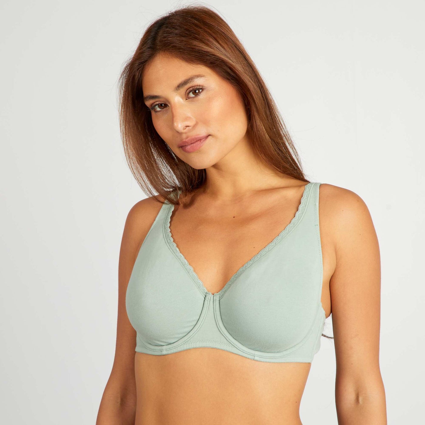 Soutien-gorge D&E en coton VERT