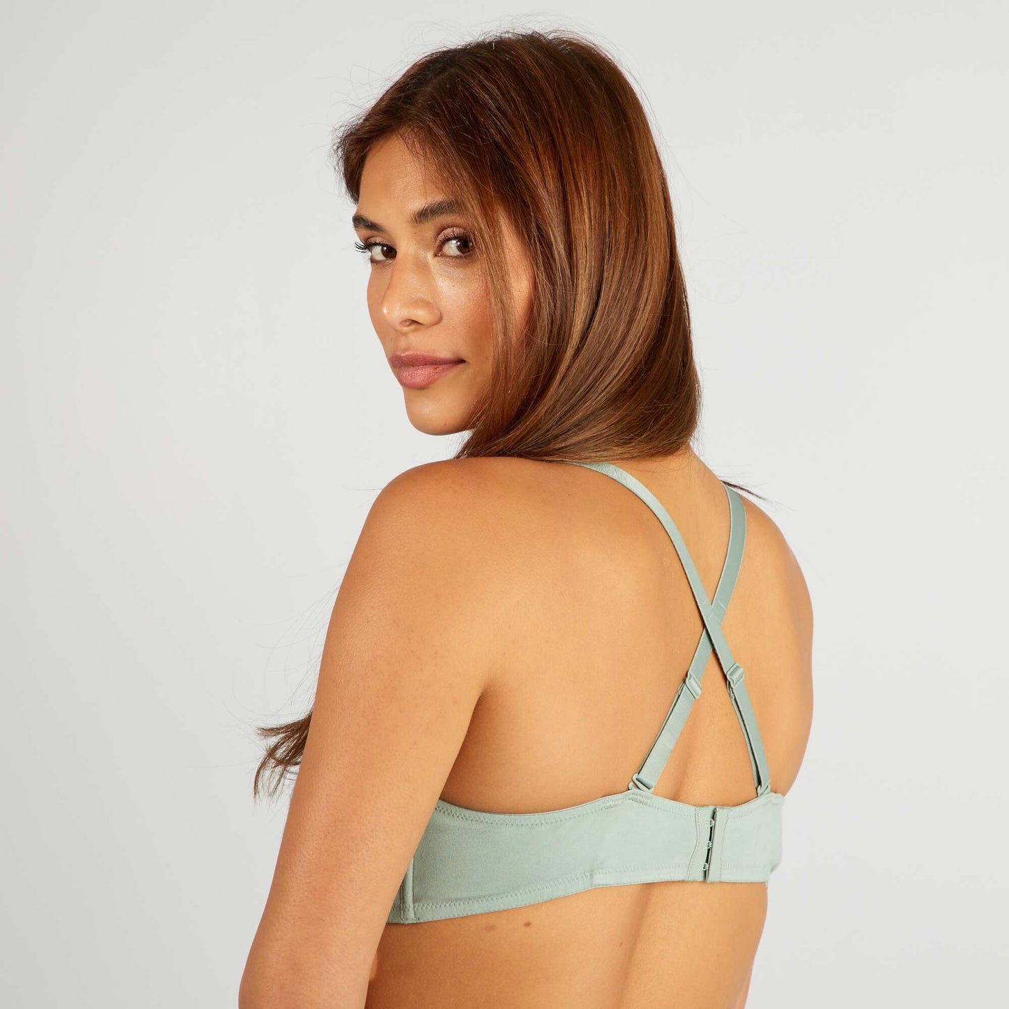 Soutien-gorge D&E en coton VERT