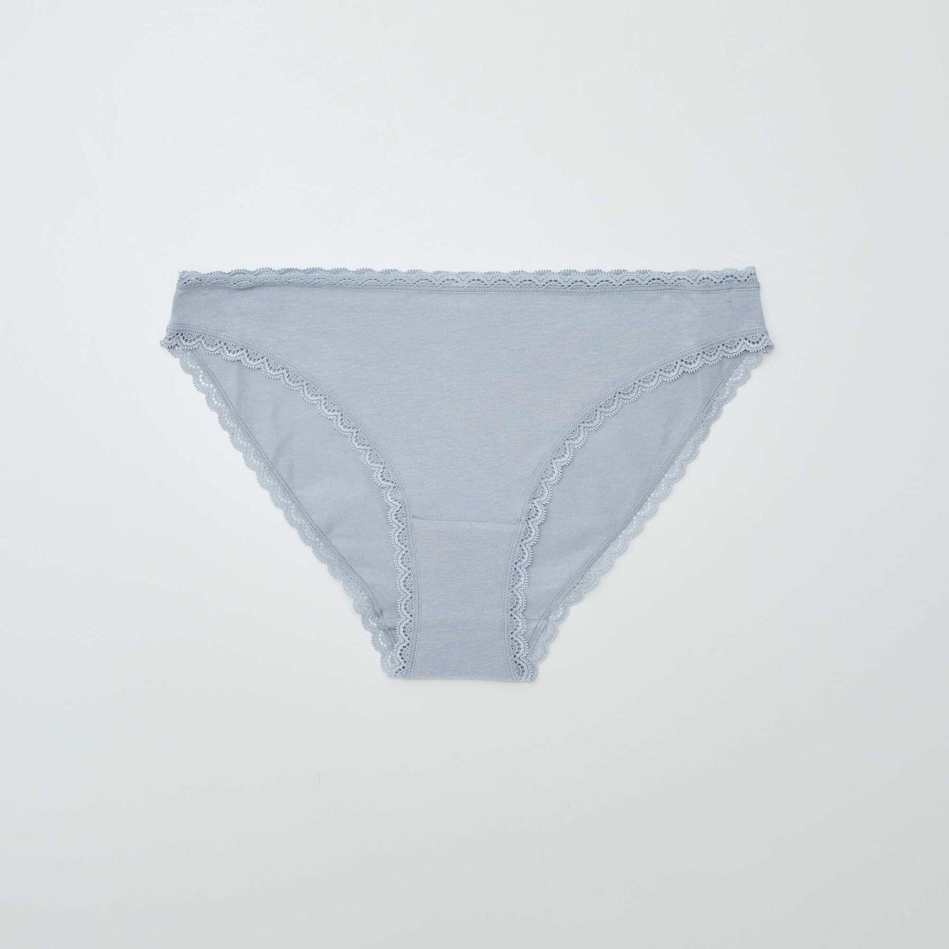 Lot de 2 culottes en coton BLEU GRISé