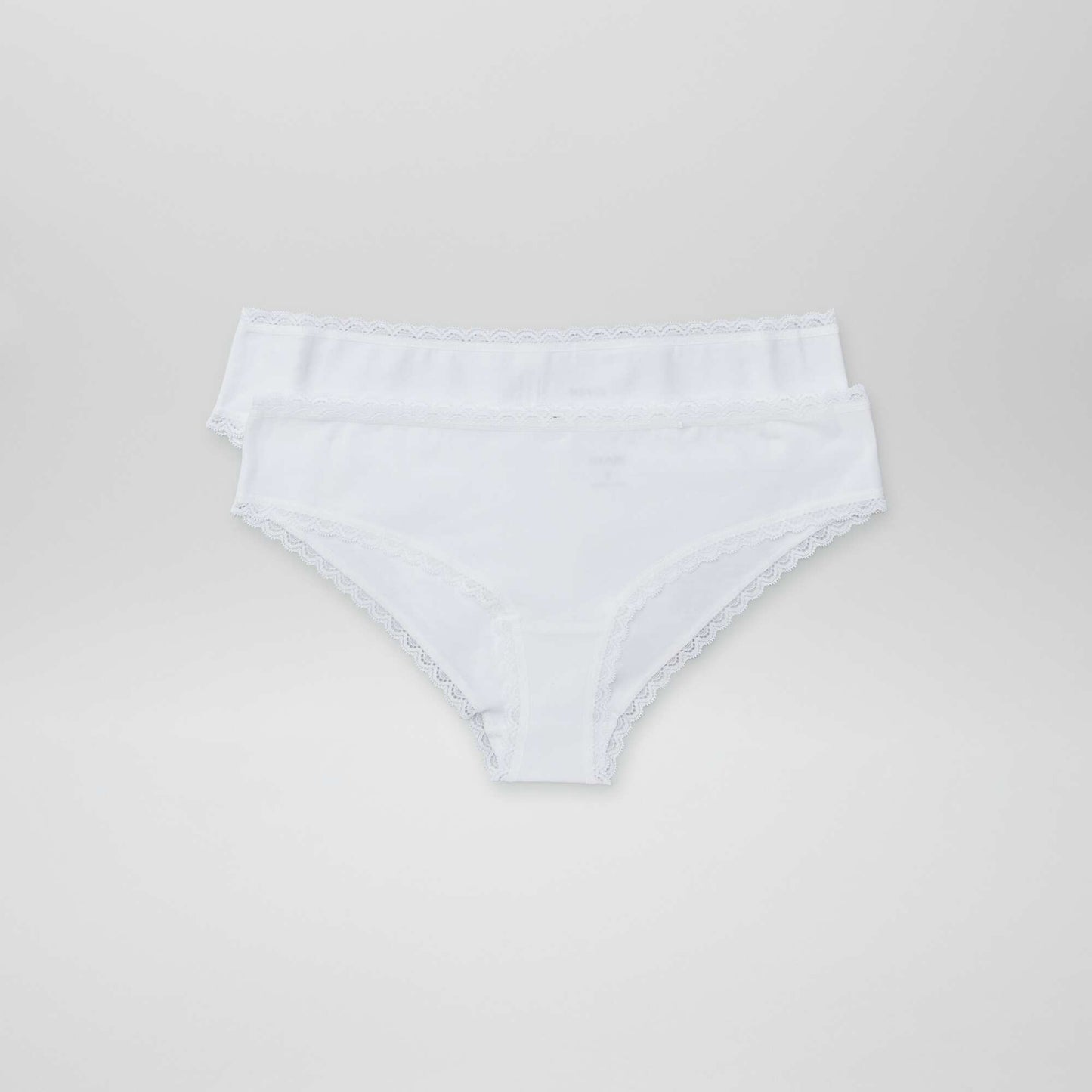 Lot de 2 shorties coton BLANC